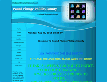 Tablet Screenshot of poundplungephillipscounty.com